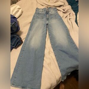 MOTHER Light Blue Flare Jeans
